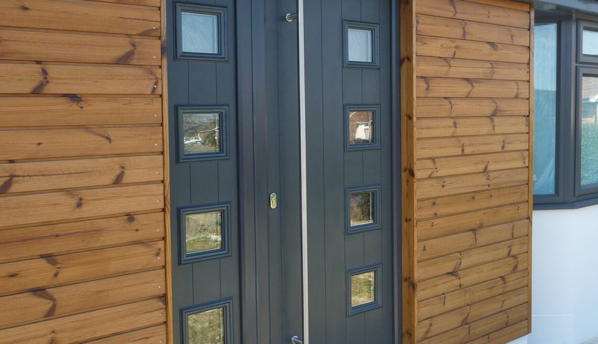Anthracite grey composite door