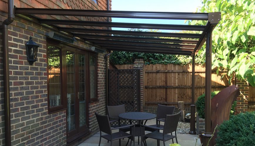 Rosewood uPVC veranda