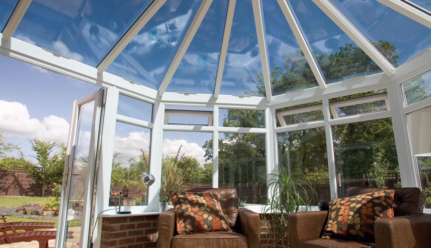 Victorian conservatory interior view