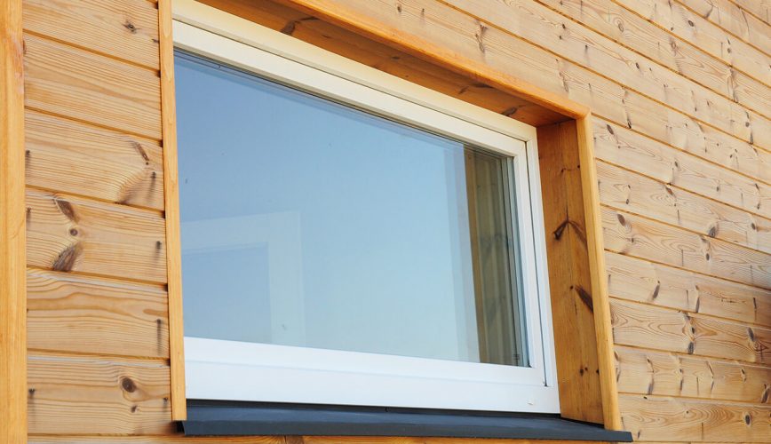 A wide uPVC tilt and turn window