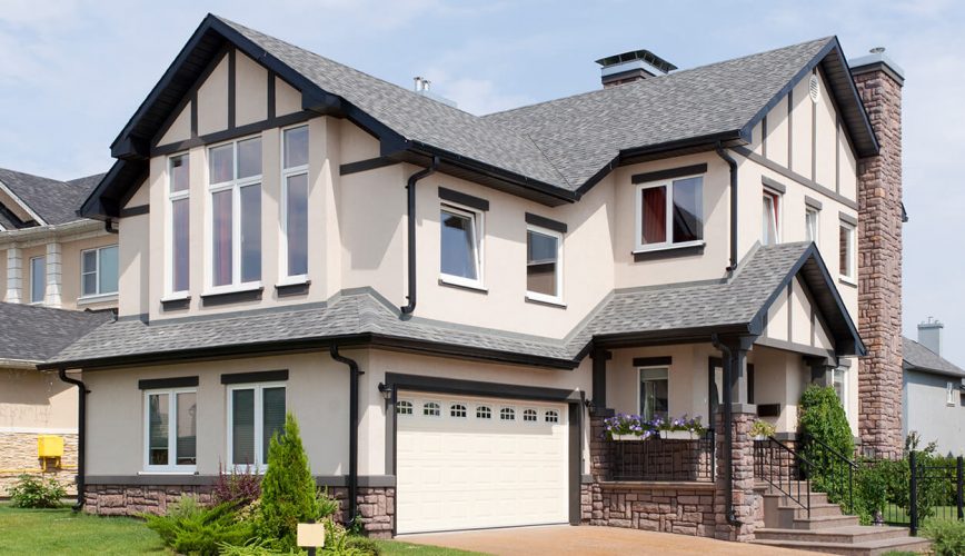 White uPVC tilt and turn windows installation